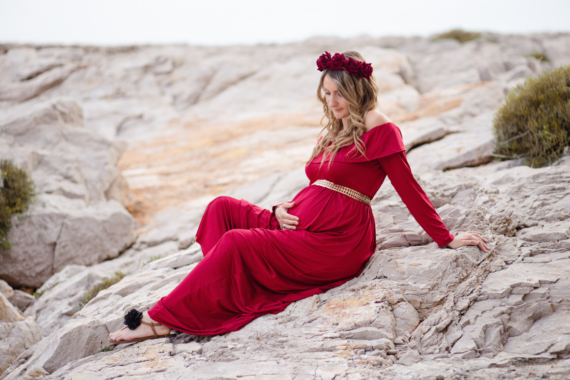 servizio premaman liguria ventimiglia provincia di imperia in spiaggia fotografo Elisa Arsi