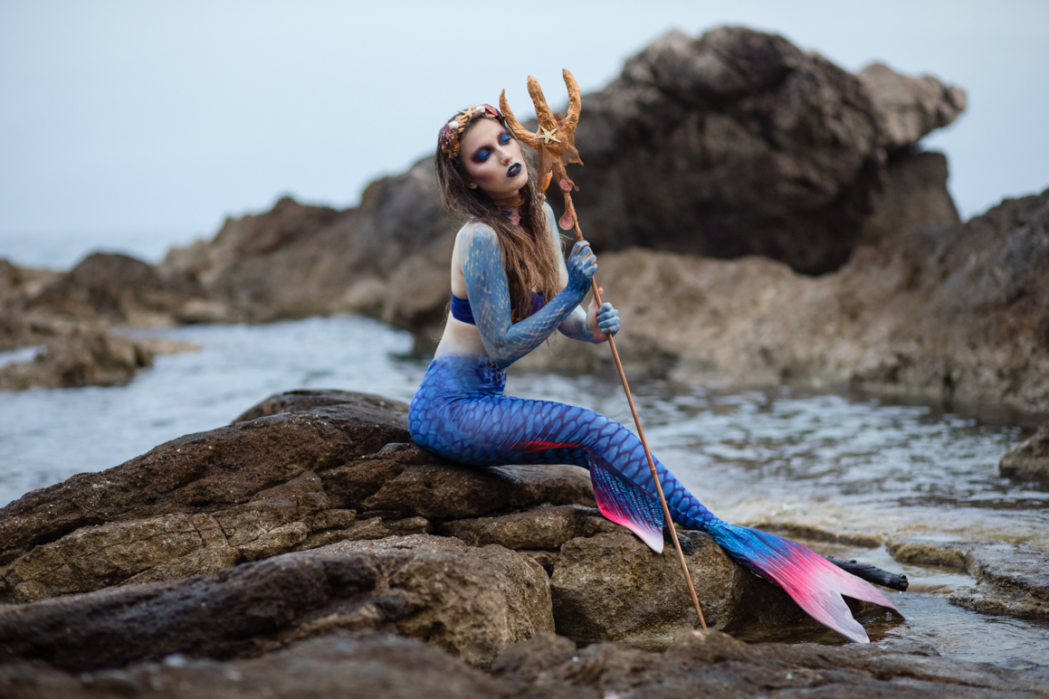 mermaid photoshoot ventimiglia spiaggia balzi rossi in costa azzurra