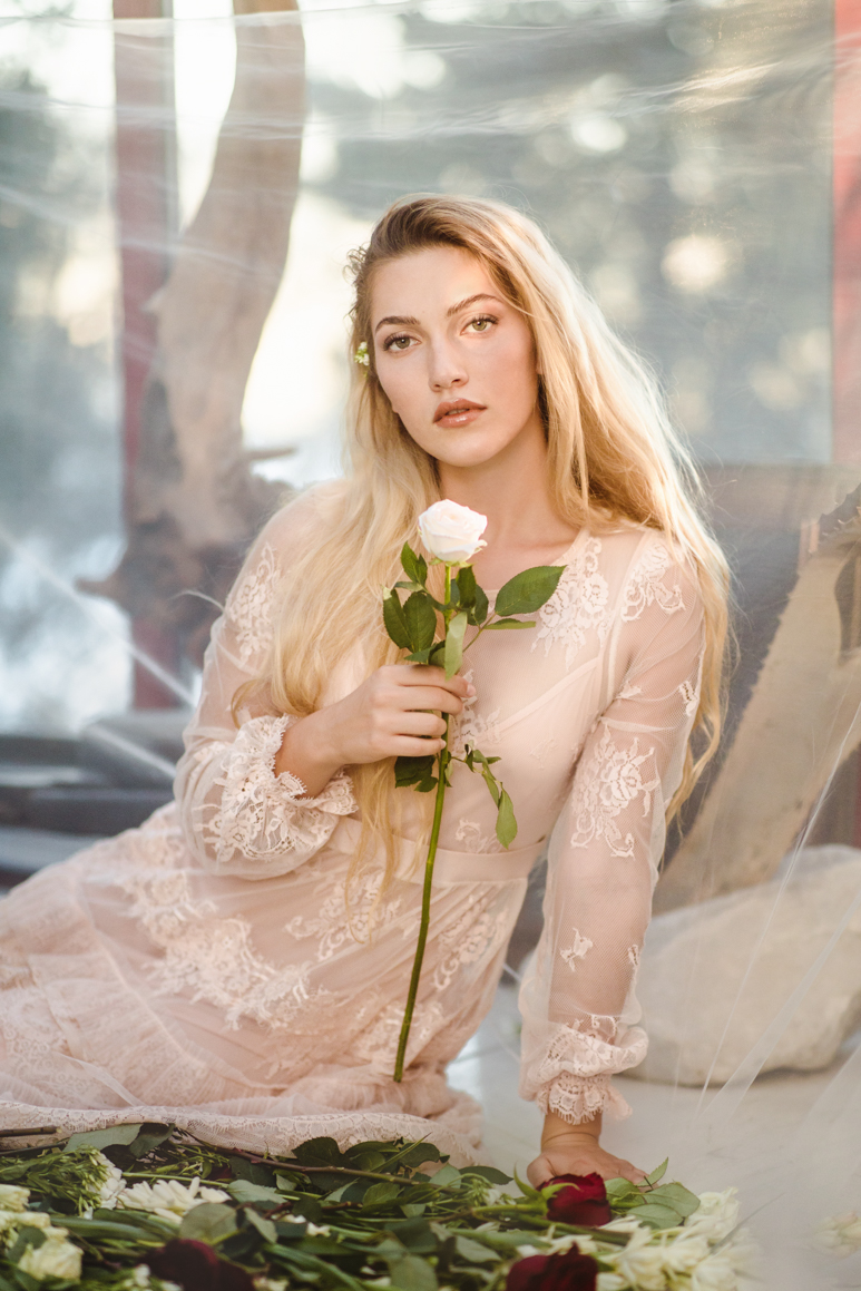 book model photoshoot elisa arsi mortola tower flowes garden botanic set ventimiglia