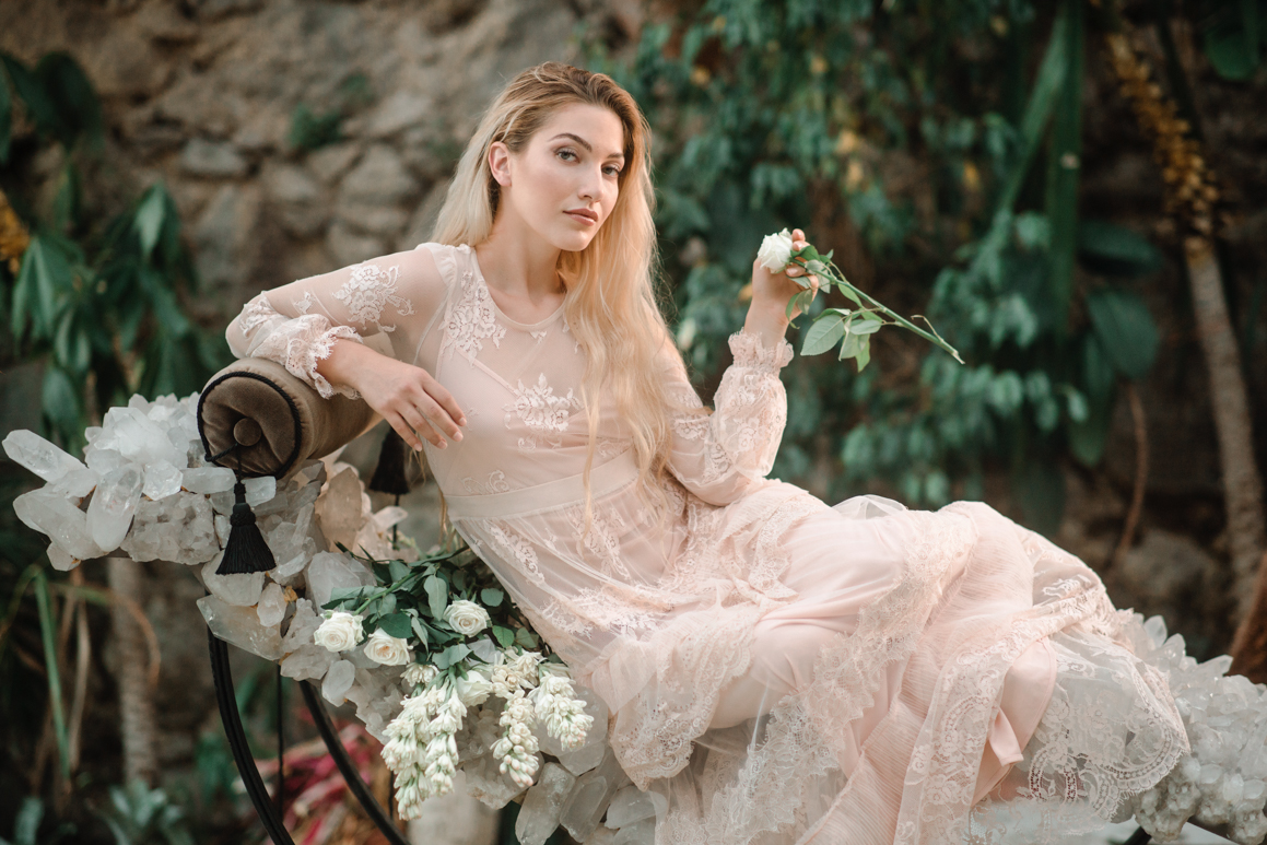 book model photoshoot elisa arsi mortola tower flowes garden botanic set ventimiglia